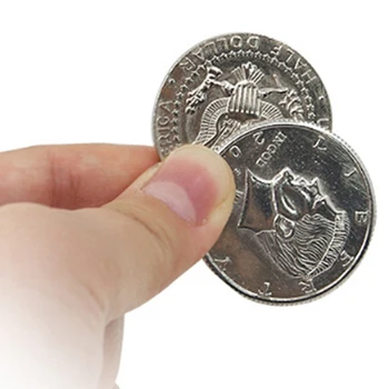 Posebno Magnetno Flipper Kovanec Metulj Kovanec Čarovniških Trikov Blizu Triki (Iz Pol Dolarja Kopiranje) Denar Čarobno Dodatki
