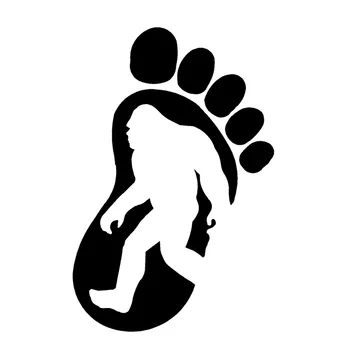 Bigfoot Gorilla Avto Nalepke Modni Dekoracijo Ustvarjalne PVC Nepremočljiva zaščito pred soncem Nalepko Črna/Bela/Rdeča/Laser/Srebrna 22 * 14 CM