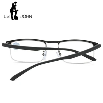 LS JOHN Kvadratnih Obravnavi Očala Moški Ženske Vrh Kakovosti Pol-okvir Anti Modra Svetloba Presbyopic Očala +1.0+1.5+2.0+2.5+3.0+3.5+4.0