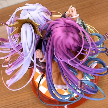 Anime Številke Ne Igra Nobene Življenje Shiro&Shuvi Dola PVC Dejanje Slika Toy Model Igrače Zbiranje Lutka Darilo