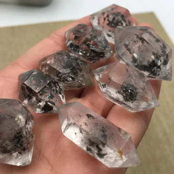 Ameriški Naravnih Herkimer Diamant Zdravljenje Kristalno Moč Kamna Amulet DIY Nakit Za Moške, Darilo Počitnice Doma Dekor