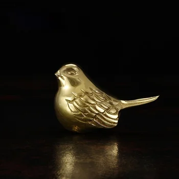 Ustvarjalne Zlati Medenina Ptica Urad Namizno Dekoracijo Kovinskih Živalske Skulpture, Darila za Prijatelje, Dnevna Soba Točilne Dekoracijo