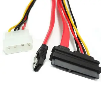 Najnovejši 30 cm SATA Combo 15 Pin za Vklop in 7 Pin Podatkov Vodi kabel Kabel moč Pin ATA, da sata 4 Serijski adapter za molex Molex P4Q7