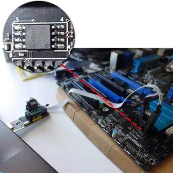CH341A 24 25 Serije EEPROM-a (Flash) BIOS USB Programer + SOIC8 Posnetek