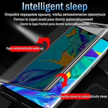 Pogled Smart Flip Primeru za Samsung Galaxy S10 S 10 Plus SM-G975F/DS Kritje Fundas Usnje Magnetni Primerih S10Plus S10+ Capa Etui vrečko