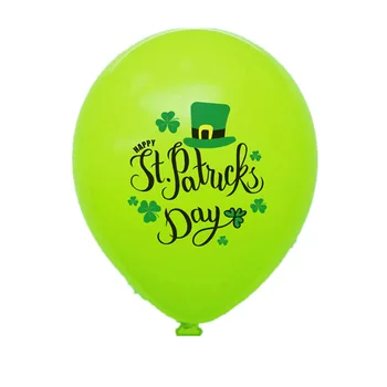 12 Inch 10pcs/set Irski Dan Tematskih Baloni Detelja Klobuk Tiskane Balone St. Patrick ' s Day Rojstni Okraski Dobave