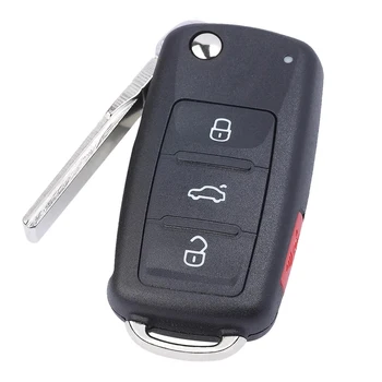 Keyecu 5K0837202BP brez ključa-go Smart Remote Avto Ključ Fob 4B 315Mhz ID48 za Volkswagen VW Jetta Passat 2012-2019 FCC ID: NBGFS93N