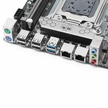 JGINYUE X79 Motherboard LGA 2011 Dual CPU Podpora Xeon E5 V2 V1 i7 Procesor (4*64 G)DDR3 ECC-NON-ECC Memory Dual Giga LAN X79-D4