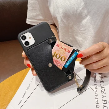 Daisy Cvet Usnjene Denarnice Primeru Telefon za iPhone 5 5S SE 2020 6 6S 7 8 Plus X XR XS Max 11 12 Mini Pro Max Torbici Pokrov ležišča
