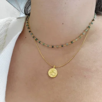 Nebesno Medaljon Ogrlica za Ženske pozlačeni 12 Ozvezdij Scorpio Leo Picses Darilo za Rojstni dan za Njo Astrologija Darila