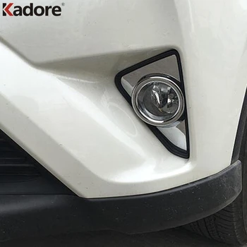 Za Toyota RAV4 RAV 4 2016 2017 ABS Chrome Spredaj Spredaj Foglight Kritje Trim Luči za Meglo Lučka Okvir Zajema Avto Styling Dodatki