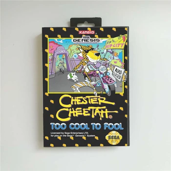 Chester Cheetah Preveč Kul, da Tepec - ZDA Pokrov Z Drobno Polje 16 Bit MD Igra Kartice za Sega Megadrive Genesis Video Igra Konzola