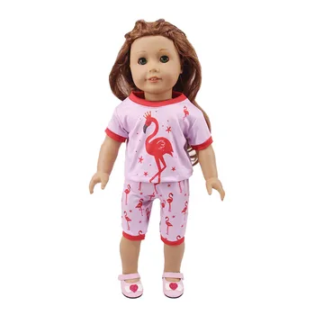 Lutka Kostumografija Srčkan Živali Vzorec Oblačila za 18 inch American & 43 CM Preporod Newborn Baby Doll OG Dekle Lutka ruska Lutka DIY Gi