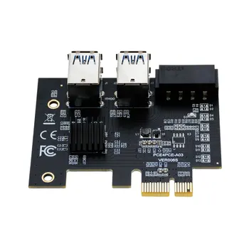PCI Express Multiplikator PCI-E Riser 1 do 4, PCIE USB 3.0 Hub 1x 16x Odcepa Za Video Kartico Adapter za BTC Rudar Rudarstvo
