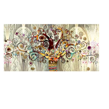 Drevo življenja Gustav klimt, ki jih Pokrajina Wall Art Slike, Barvanje Sten Umetnosti za Dnevni Sobi Doma Dekor (Brez Okvirja)