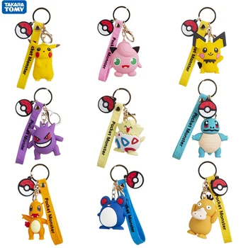 10 Stilov Pokemon Pikachu Jigglypuff Psyduck Anime Znakov, Moda Keychain Otroci Igrače Najboljši Festival Darilo