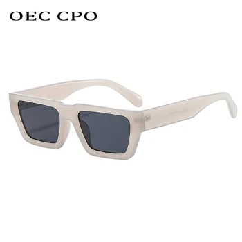 OEC CPO Moda Majhen Pravokotnik sončna Očala Ženske blagovne Znamke Letnik Kvadratnih sončna Očala Ženski Punk Očala Odtenki Očala UV400 Oculo