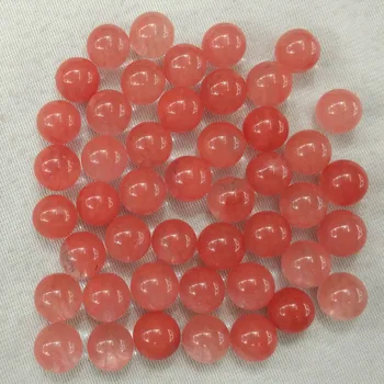 Debelo 50pcs/veliko moda lepa lubenica rdeč kamen okroglo obliko žogo brez skritih 12 mm kroglice za nakit, izdelava brezplačna dostava