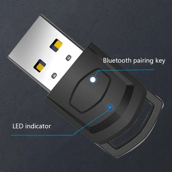 Brezžični Sprejemnik, Za PS5 PS4 Adapter Oddajnik Za PC Ključ USB Zvočno kartico vklopite povezavo Bluetooth-združljiv Sprejemnik