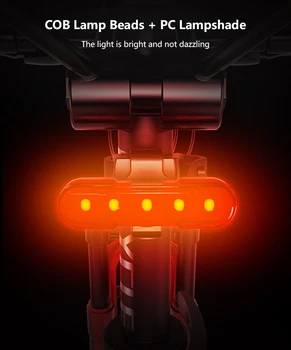Izposoja Svetlobe LED Kolo Rep Svetlobe USB Polnilne Smerniki Rep-svetilka Močna Kolesa Zadnje Luči za Kolo Lučka KOLESARSKE Opreme