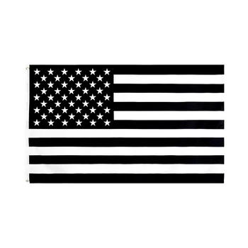 FLAGHUB 60X90 90X150cm Črno In Belo ZDA Recesije Ameriško Zastavo