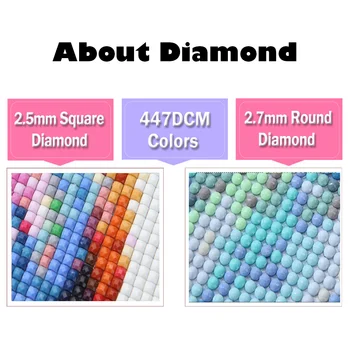 5D DIY Diamond Slikarstvo Tian Guan Ci Fu Polni Sveder Diamantni Vezenje Umetnosti Diamond Mozaik, Anime Znakov Wall Art Soba Dekor