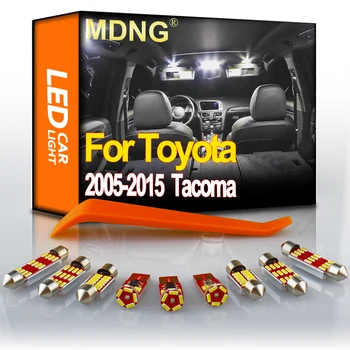 MDNG 8Pcs Za 2005-2009 2010 2012 2013 Toyota Tacoma Canbus Avtomobilske Žarnice LED Notranja Kupola Zemljevid Branje Trunk Lahka Kit