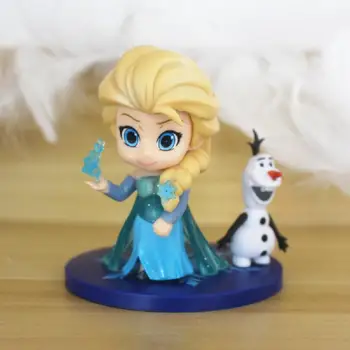 3pcs/set Disney Zamrznjeno 2 Elsa Princesa Anime figuric Model Igrača Ustvarjalna Okraski Zbirka Lutka Darilo Igrače Za Otroke