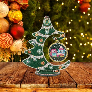 5D DIY Diamond Slikarstvo Božično Drevo Obrti Doma Okraski Resinstone Mozaik Božično Dekoracijo za dom Navidad Darila