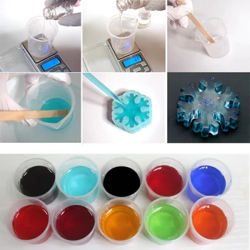 UV Smolo Ultravijolično Strjevanje Smole Tekoče Pigment Dye Ročno izdelane Umetnostne Obrti 15 Barva