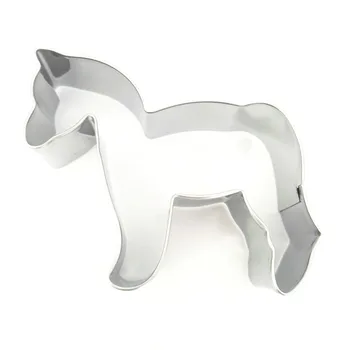 3D Konjske Obliko modelček Živali iz Nerjavečega Jekla Piškotov Plesni Peko Pribor Kuhinja Orodja