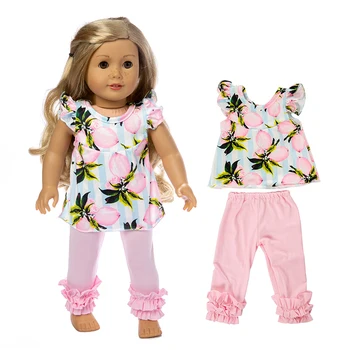 2019 Nov dvo-delni set Primerni za American Dekle Lutka Obleko 18-palčna Lutka Božič Dekle Darilo(samo prodajajo oblačila)