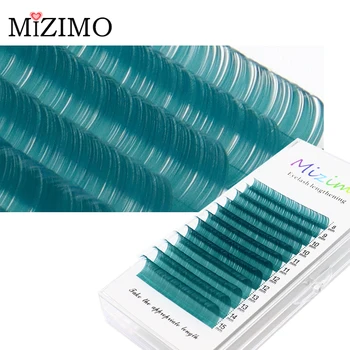 MIZIMO Modro Nebo, 8-15 Dolžina ki je osvetljen z Naravno Mehko Razširitev Strokovne Cepljenje umetne Trepalnice Ličila C/D, 0.07/0.1