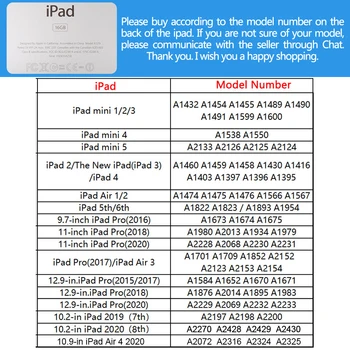 Volk In Luna Vzorec velja za Zrak 4 10.2 iPad 8. Generacije Pro 11 2021 7. Silikonski Funda Mini 4 5 Air 2 6. 5. Tablet Stojalo