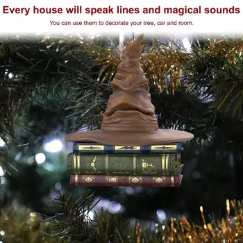 Sortiranje Klobuk Ornament Z Zvokom Božič Spominsko Darilo 2021 Veter Bell Ton Christmas Tree Okraski Obesek