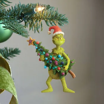 Novo Grinch Božično Dekoracijo Božični Okraski Drevo Ustvarjalne Obesek Visi Božični Okraski 2022 Novo Leto je Dekor