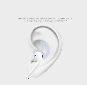 Bluetooth Slušalke Za Apple AirPods Zamenjava Antislip Silikonski Ušesni Pokrov Kljuke Čepkov Za Earpods Airpod Zaščito Dodatki