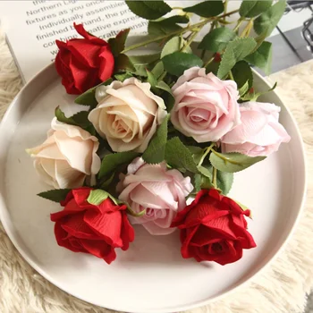 Umetno Cvetje Doma Dekor Poročno Dekoracijo Božič Dnevna Soba notranja Oprema Diy Vaza za Gospodinjski Izdelki Suhe Vrtnice