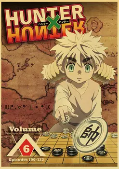 Classic Collection Letnik Plakati Priljubljenih Anime Polni delovni čas Lovec Kraft Papir za Nalepke Doma Bar Cafe Dekor Darilo Stensko Slikarstvo