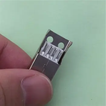 A03 IMC vroče Novih 10pcs Tip Moškega, USB 4 Pin Plug Vtičnice Priključek S Črno Plastični Pokrov
