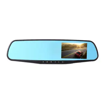 Avto Vzvratno Ogledalo DVR Snemalnik Vožnje Dash Cam 1080P HD Moder Zaslon Za 2,8 Palčni Anti-Bleščečo Modro Ogledalo Full HD Avto Dobave
