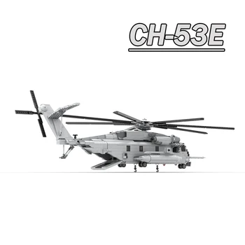 MOC Ustvarjalca Zraka WeaponsCH-53E Super Stallion helikopter Stavbe, Bloki, opeke Zbirka prevoz helikopter Igrača Za Otroke Darilo