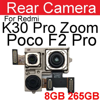 Spredaj Nazaj Glavna Kamera Za Xiaomi Redmi K30 Pro Za Poco F2 Pro Zadaj Velik Fotoaparat Samll Sooča Kamero Flex Kabel Nadomestni Deli