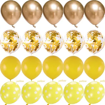 12-Palčni Kovinske Bleščice, ki se Nizajo Latex Baloni , Poroka, Rojstni dan Otrok, 's Party Dekoracijo Dobave Obletnico