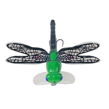Topwater Dragonfly Suhe Muhe Insektov Fly Fishing Lure 6 g 75 mm Postrvi Popper, Umetne Vabe Wobblers Za Panulo Težko Zvabiti