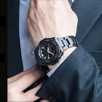 Trdnega Nerjavečega Jekla Watch Band za Casio G-SHOCK GST-W300 W400 GST-B100 Watch Trak GSHOCK Zamenjava Manšeta Zapestnica