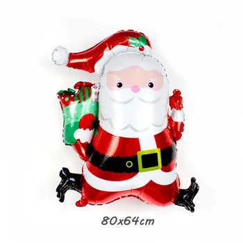 Božični Dekor folijo balone 12 Snežinka latex žogo Santa Claus Snežaka helij globos Božično Drevo okraski za dom
