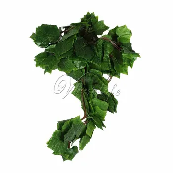 10pcs/veliko Umetnih Velikih Listov Vinske Ivy Listov Garland Rastlin vinske Trte Ponaredek Listje, Cvetje, Poročne dekoracije Doma 7.5 metrov