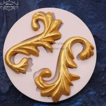 Yueyue Sugarcraft Rattan silikonsko plesni fondat plesni torta dekoraterstvo orodja čokolada gumpaste plesni