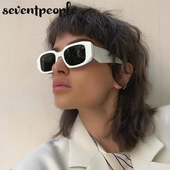 Moda Majhen Pravokotnik Sončna Očala Ženske 2021 Luksuzne Blagovne Znamke Oblikovalec Kvadratnih Sončna Očala Za Moške Trendy Poligon Odtenki Očala